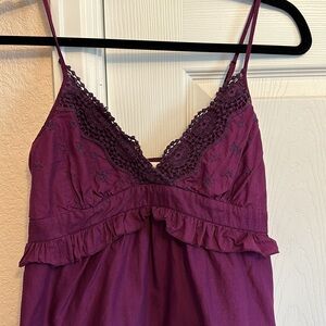 5 for $40. Bundle & Save! Purple embroidery and lace dress, Size M (Juniors)
